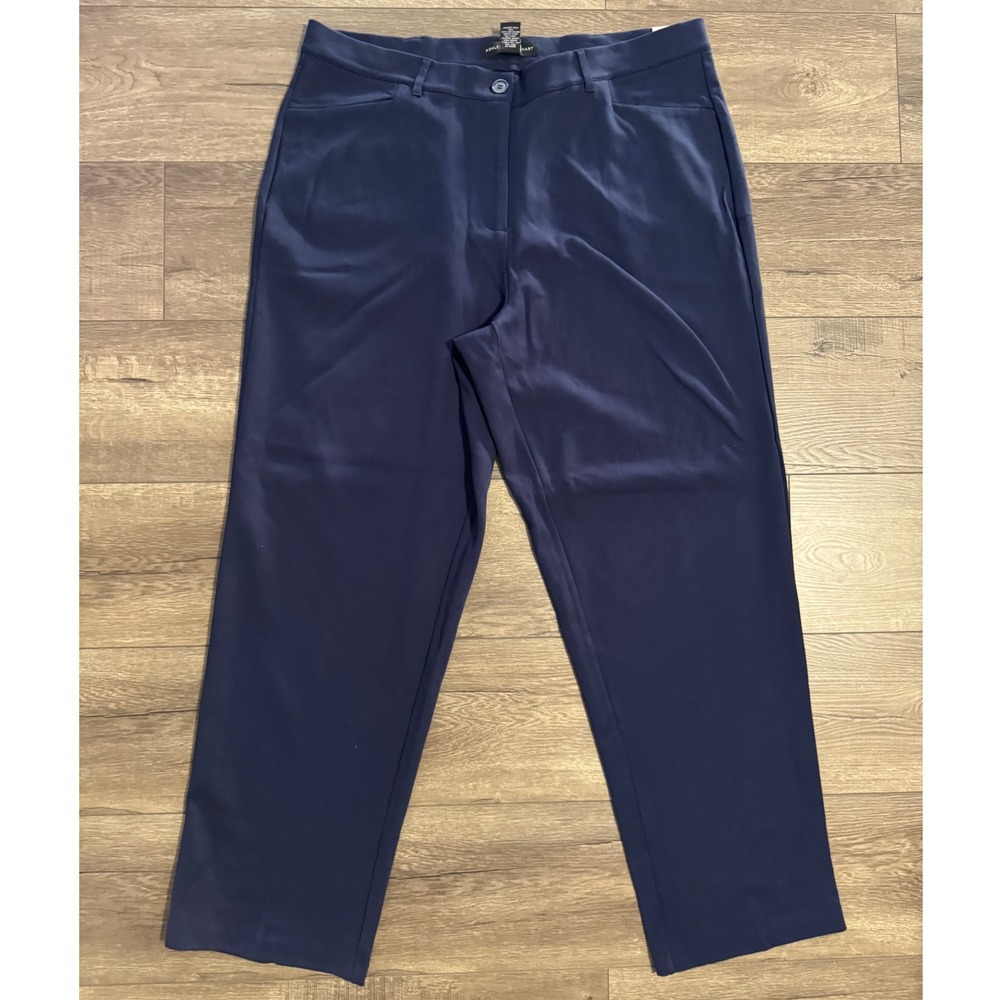Ashley Stewart‎ The Flawless Fit Ponte Straight Leg Power Dress Pants 20 NWT